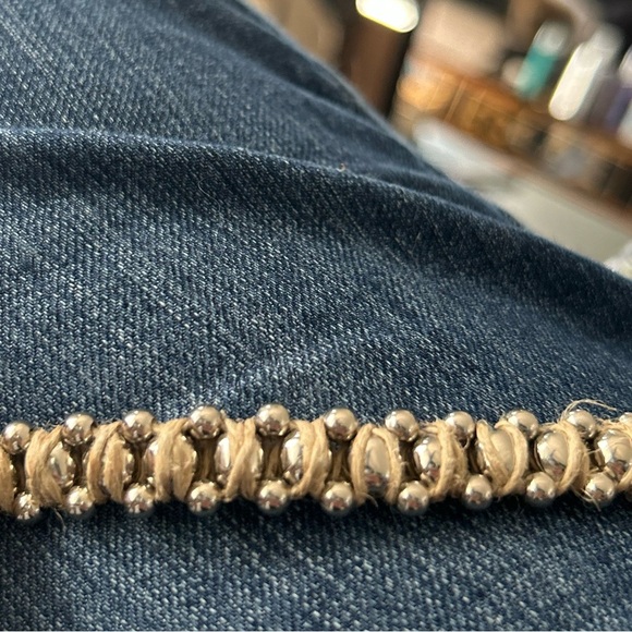 Artisan Bohemian Vintage Beaded Donut Pendant Jute Braided‎ Statement Necklace - Picture 9 of 16